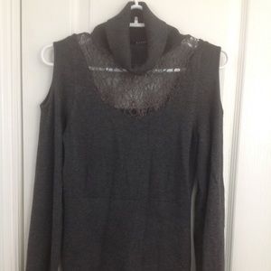 Women's cold shoulder sweater